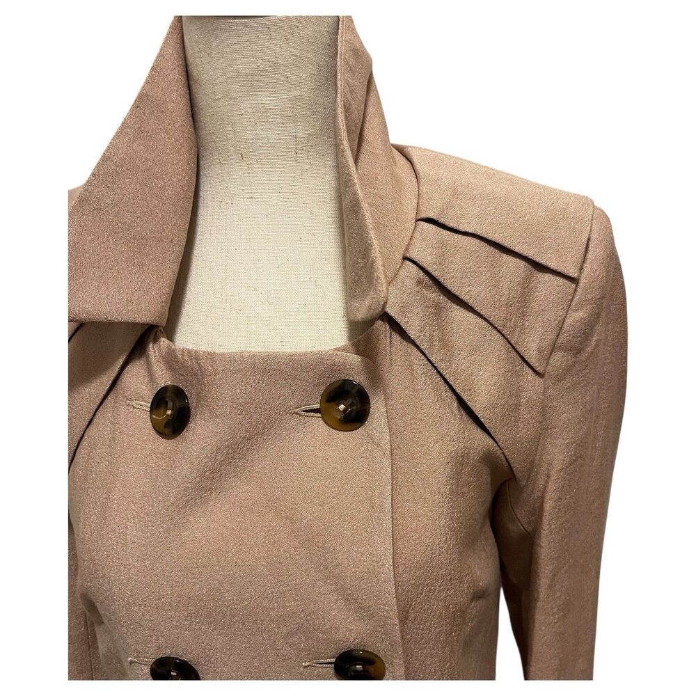 Bcbgeneration Double Breasted Coat Jacket Dark Bu… - image 6